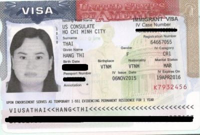 Visa bảo lãnh vợ chồng của chị Thái Thị Hằng